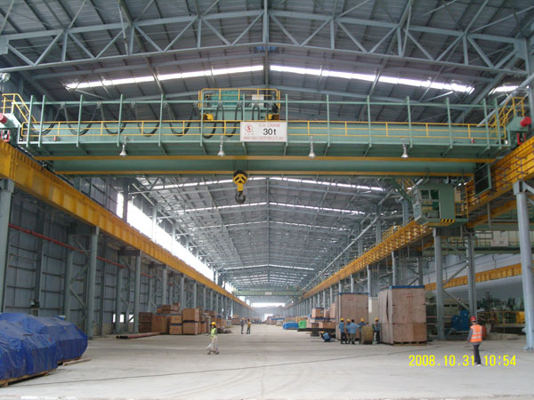 越南浦项钢厂30t桥式起重机
